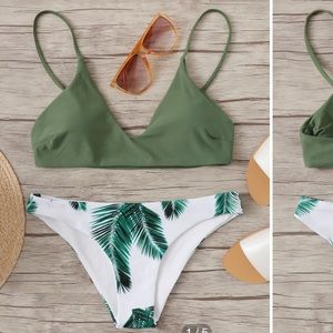 💖Green Bikini Set + Bottom & Top Included